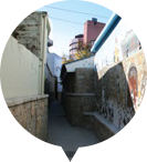 벽면에 그려져있는 벽화