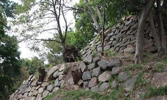 아래에서 바라본 울산왜성