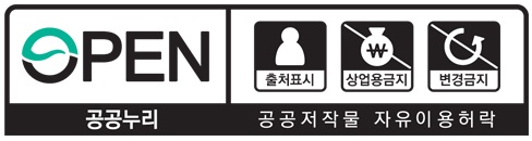공공저작물 자유이용허락 출처표시, 상업용금지, 변경금지