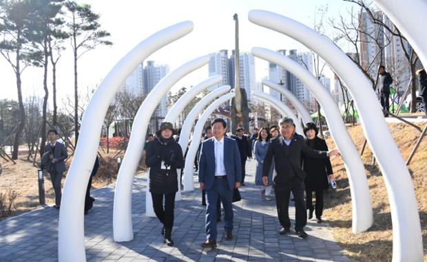 공룡발자국공원 개장식