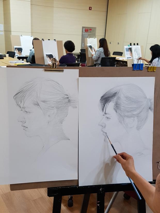 중구문화의전당, 2017 제4기 문화강좌 수강회원 모집(인물소묘)