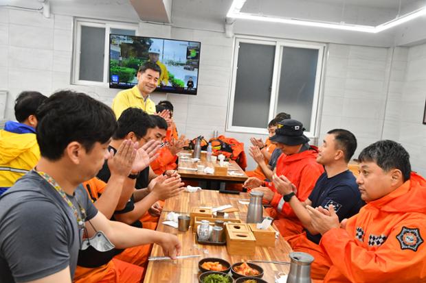 힌남노 태화시장 태풍 종료 예찰활동 2