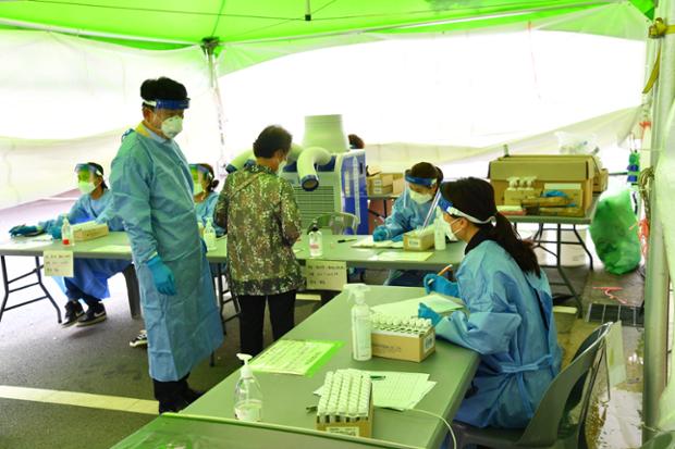 코로나19 동천임시선별소 격려방문