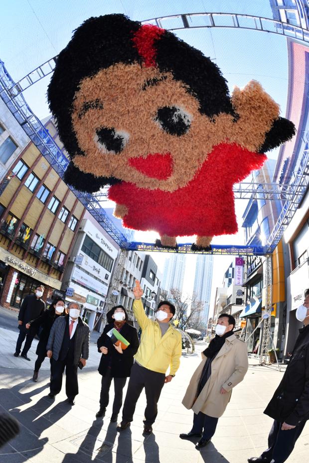 원도심 활성화사업 울산큰애기 소원리본 점검