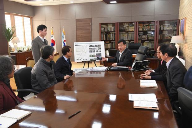 혁신도시공룡발자국공원조성보고회
