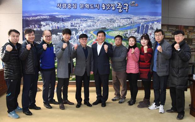 그린배드민턴회장단방문