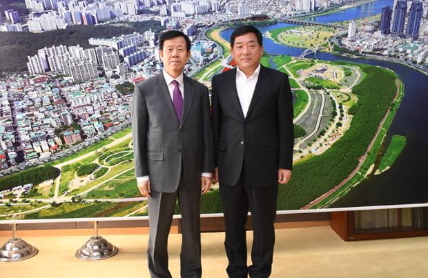 이기원경제진흥원장내방