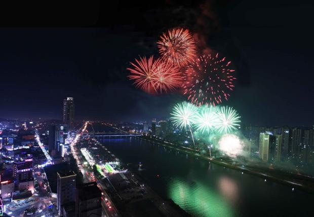 마두희축제불꽃놀이