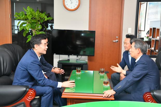 안효대 울산시 경제부시장 방문