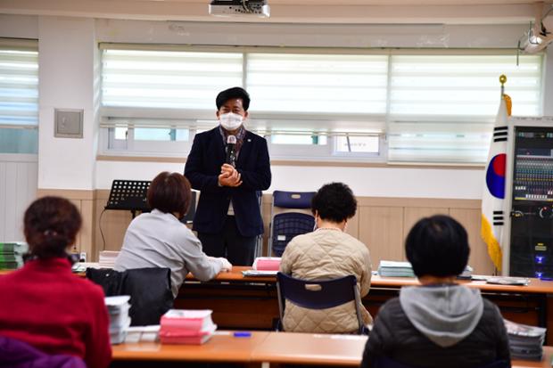 동 선거 공보작업 격려방문