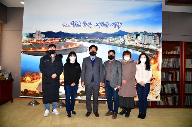 함월배드민턴 취임회장 내방