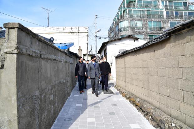 학성육성프로젝트 골목길정비 포장 담장