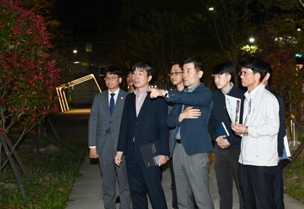 혁신도시 빛 정원거리 현장방문