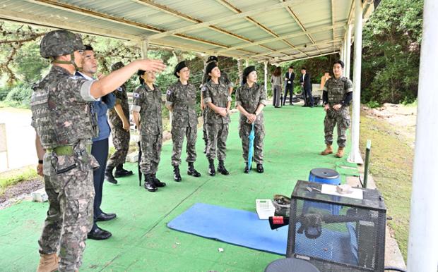 예비군훈련장 방문