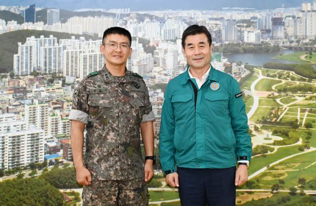 제7765부대 송명기 3대대장 내방