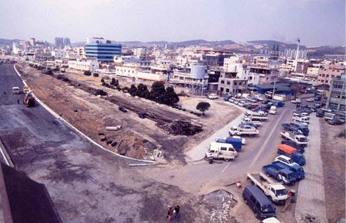 중구의어제와오늘-구울산역사 부근(1989년)