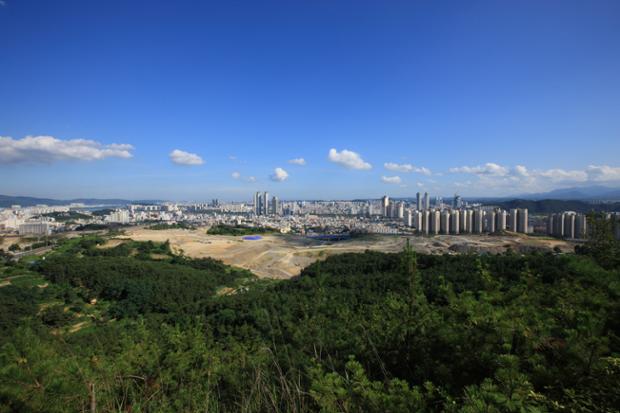 함월산에서본시가지전경