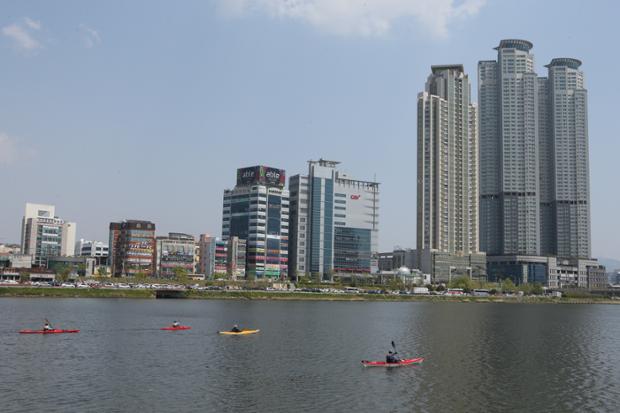 태화강 카누체험