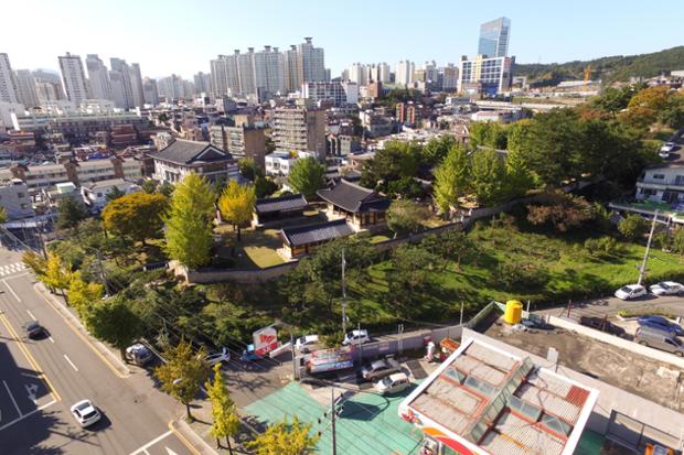 울산향교 항공촬영