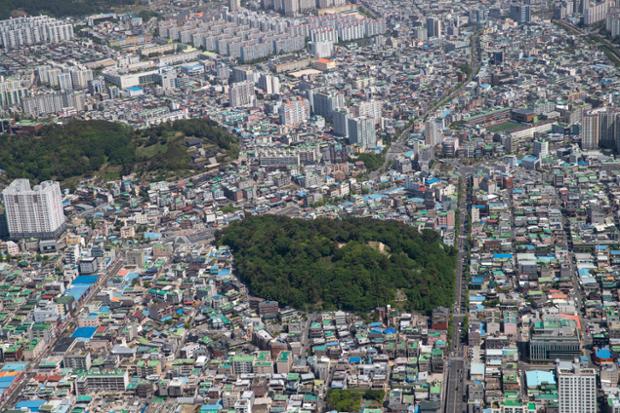 학성공원 주변시가지전경