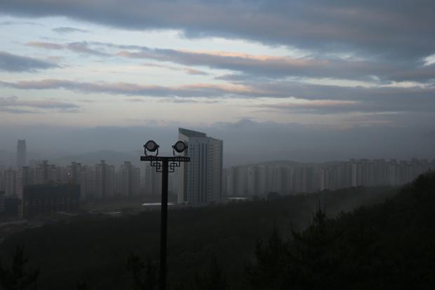 함월산에서본 시가지전경