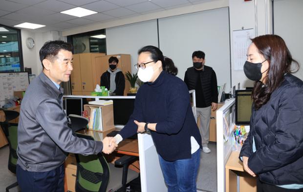 중구 자원봉사센터 격려 방문