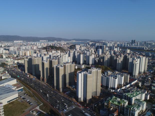 서덕출공원주변시가지 항공촬영