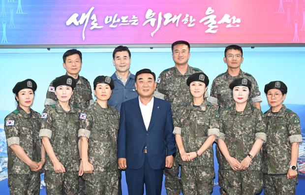 여성예비군 시장실 방문