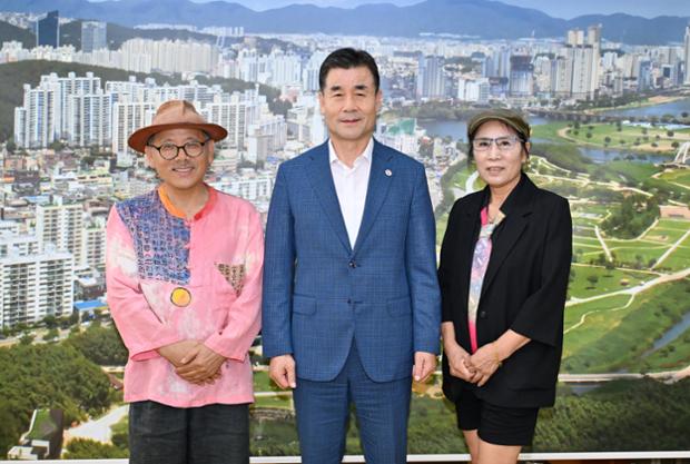 한국예술 문화명인 최량 내방