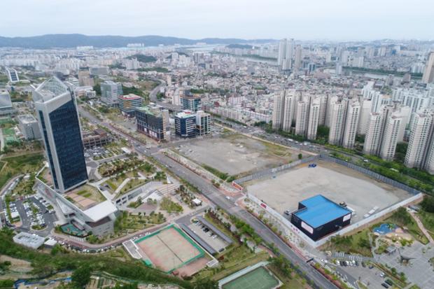 혁신도시 전경_신세계 부지_중구전경_드론