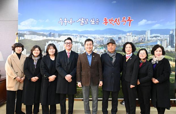 물푸레복지재단 임원진 및 산하시설장 내방