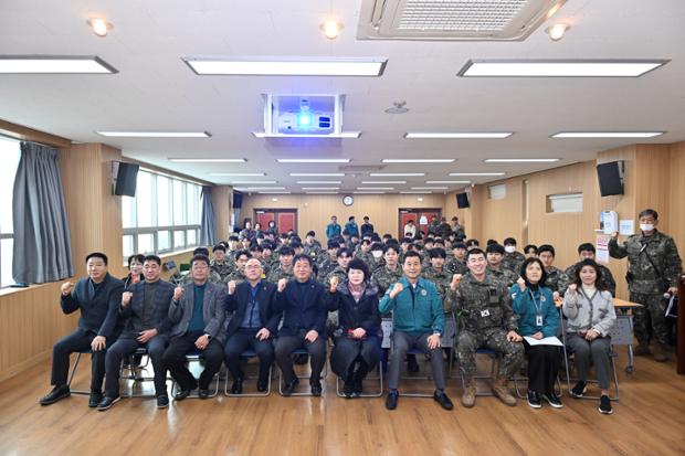 성안동 예비군동대 작계훈련 격려