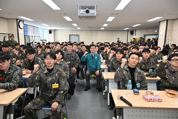 우정동 예비군동대 작계훈련 격려
