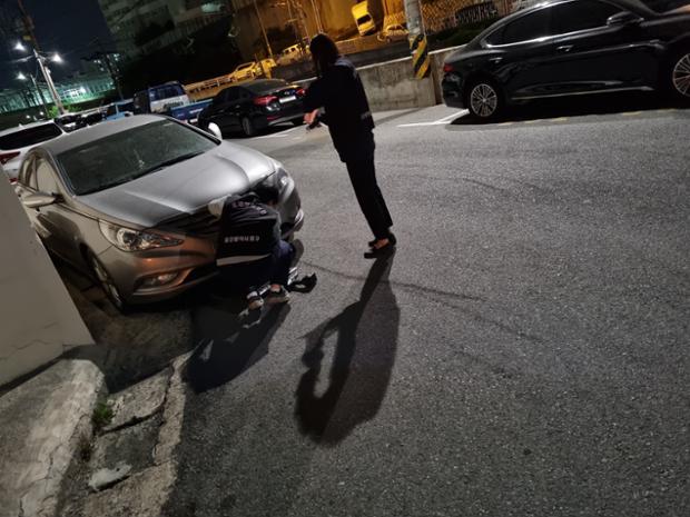 중구, 체납차량 번호판 야간 영치 실시 