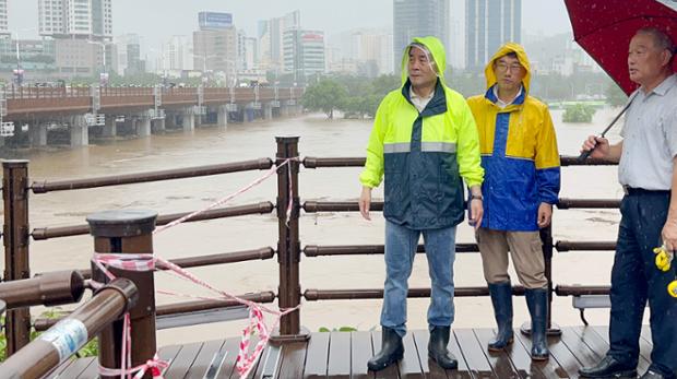 집중호우 대비 태화강변 현장점검