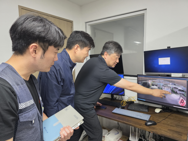 옥교공영주차장에 열화상 지능형 카메라(CCTV) 설치