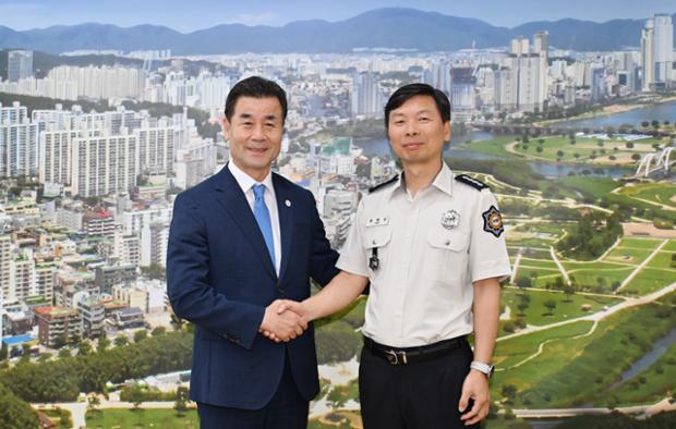 신임 중구소방서장 내방