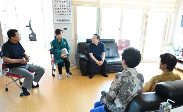 폭염대비 풍암경로당회관 어르신 방문