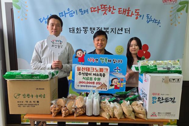 울산테크노파크, 추석맞이 이웃돕기 식료품 후원