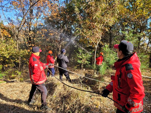 중구, 가을철 산불조심기간 대비 산불방지 교육 및 훈련 실시