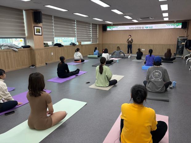 울산중구가족센터, 필라테스·요가 프로그램 ‘체다온’ 운영