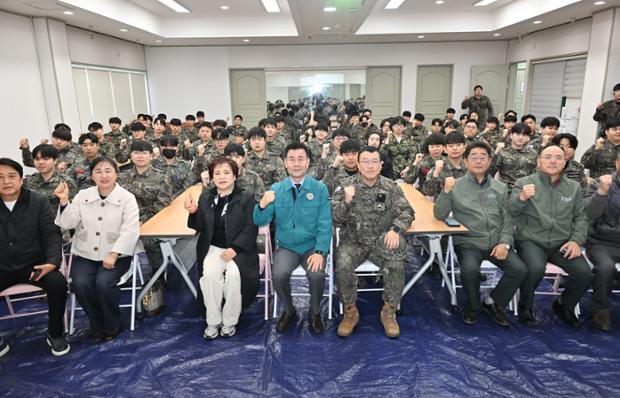 김영길 울산 중구 통합방위협의회 의장, 다운동 예비군동대 작계훈련 격려