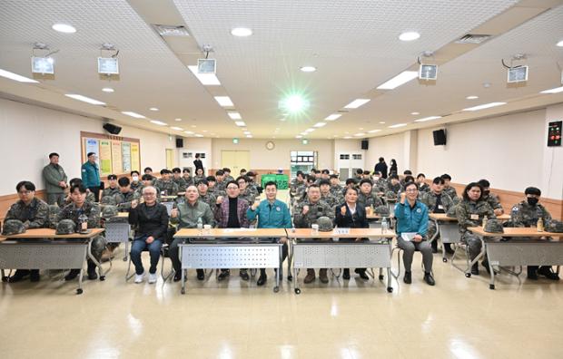김영길 울산 중구 통합방위협의회 의장, 중앙동 예비군동대 작계훈련 격려