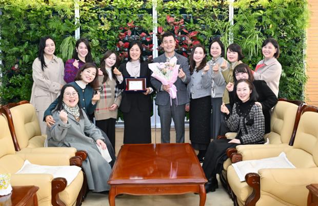 김영길 중구청장, 중구 민간어린이집연합회 임원진 환담