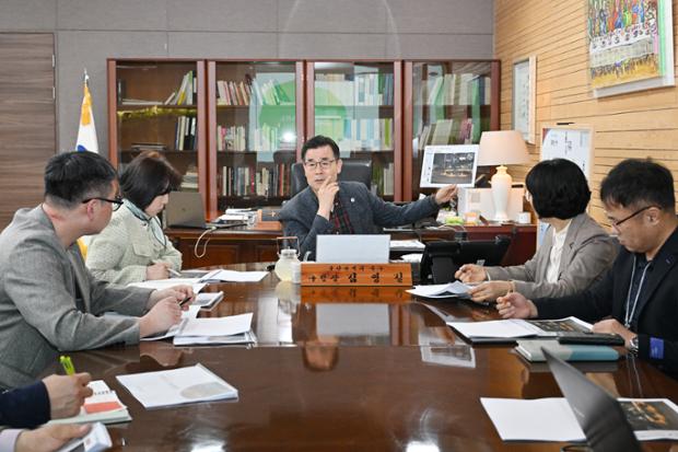 중구, 혁신도시 빛정원거리조성사업 실시설계 용역 보고회
