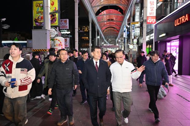 제19회 성남동 눈꽃축제 현장 점검