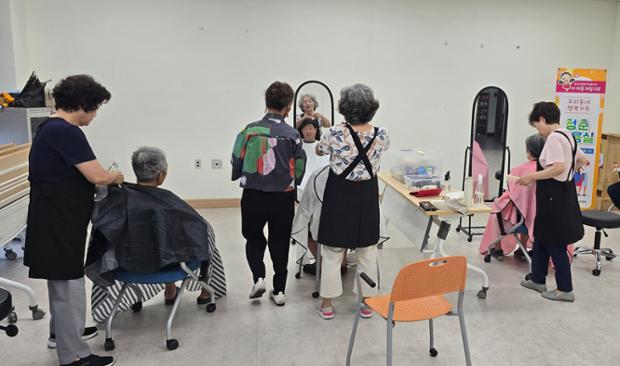 학성동, 취약계층 어르신 위한 청춘미용실 운영