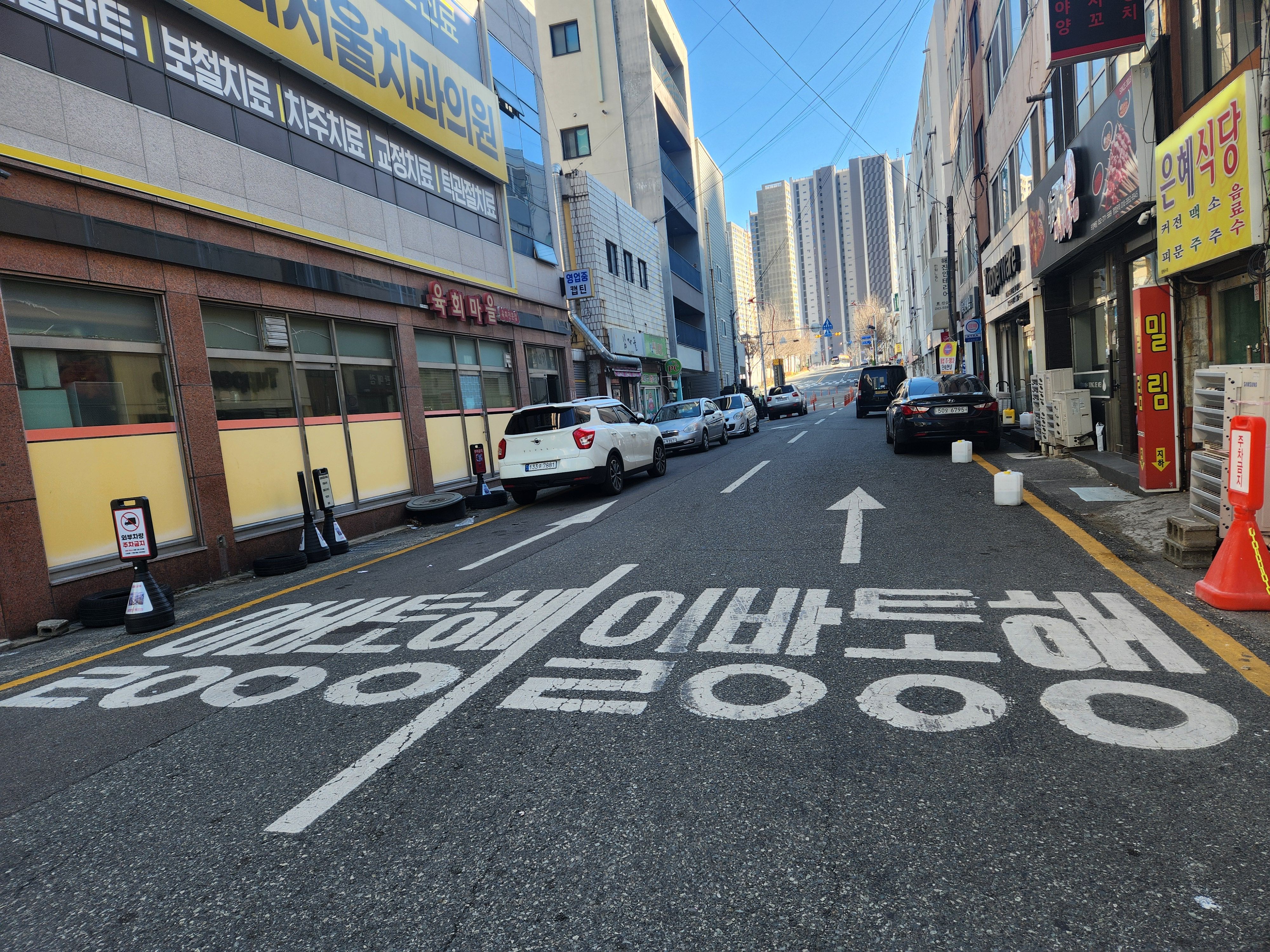 중구 명륜로40 삼우아파트 옆도로 주차단속 개선 및 소상공인 영업권 보호에 대한 건의 이미지(1)