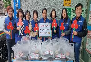 다운동 노엘지역아동센터 상투과자 전달 이미지