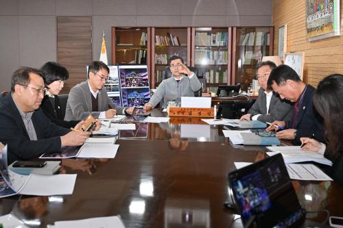 중구, 성남동 시계탑 경관조명 설치 실시설계용역 보고회 개최
